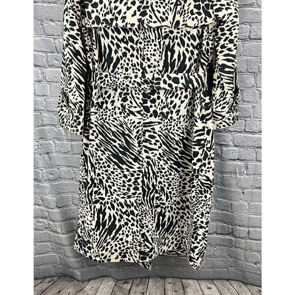 Sergio Hudson x Target Zebra Print Trench Coat Size 3X - Picture 7 of 10